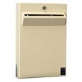 Protex Safe Protex Low-Profile Wall Mount Depository Drop Box Tubular Lock, 2-3/8Wx11Dx16H, Beige LPD-161